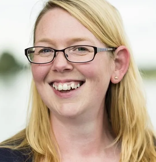 Portrait of Wolsey Hall Oxford Tutor, Becky Shaw-Simms