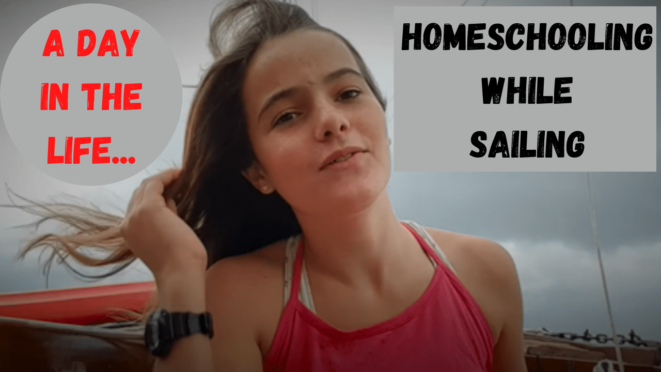 Homeschooling while sailing video