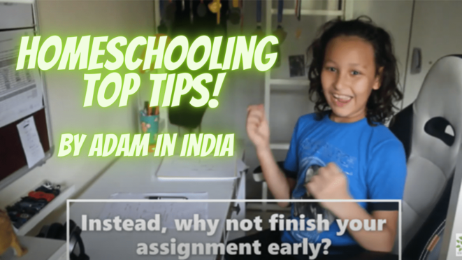 Adam homeschooling in India