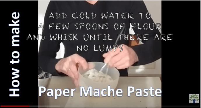 Making Paper Mache Paste
