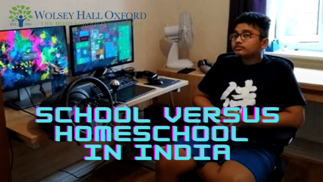 Mathew is homeschooling in India
