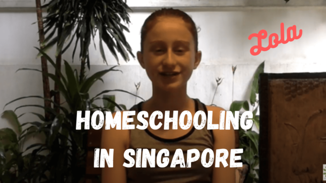Lola is homeschooling abroad