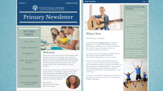 Primary newsletter March 2021