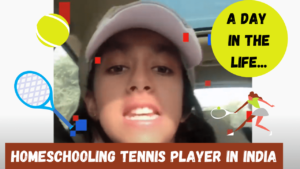 homeschooling tennis player in India