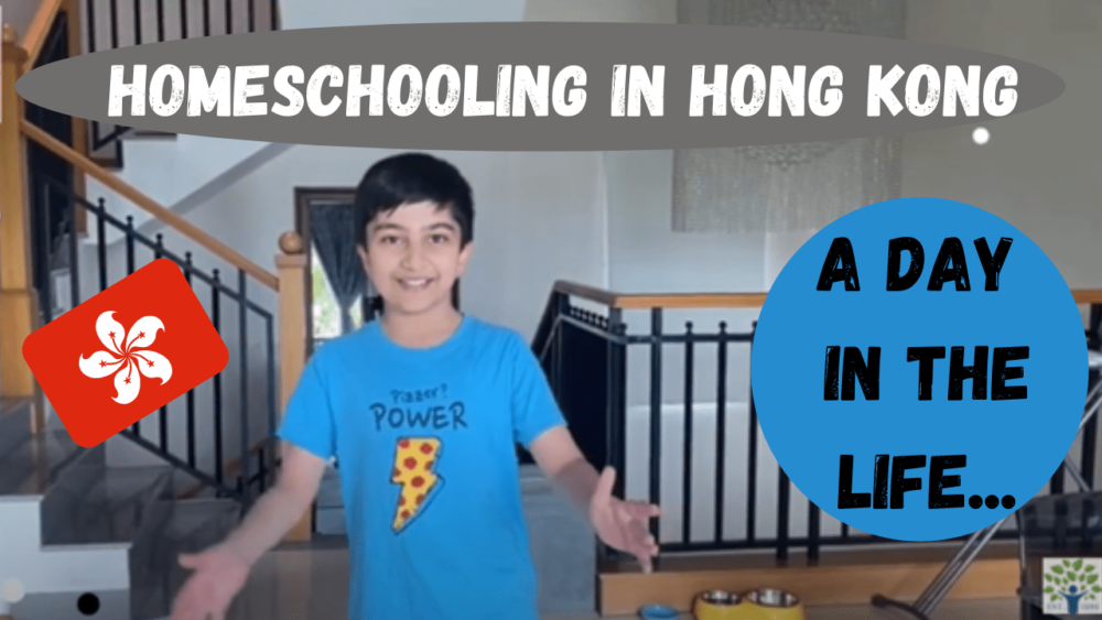 Aaman is homeschooling in Hong Kong